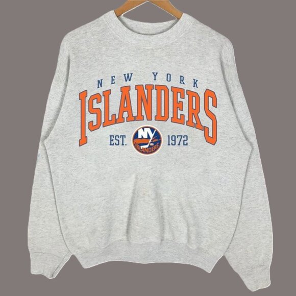 Vtg New York Islanders Shirt, NHL New York Islanders Hockey Sweatshirt - Picture 1 of 4